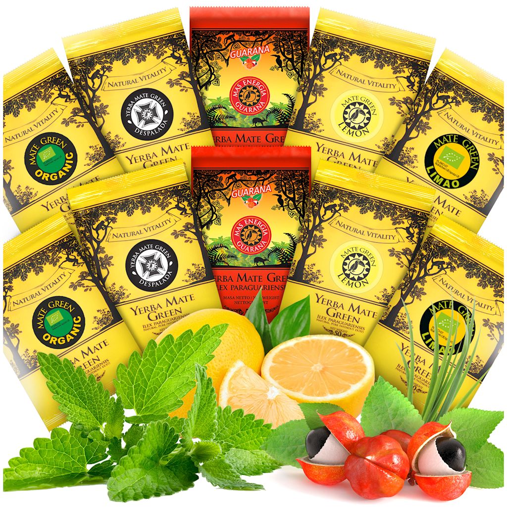 Zestaw próbek yerba mate mix (10 x 50 g) 500 g